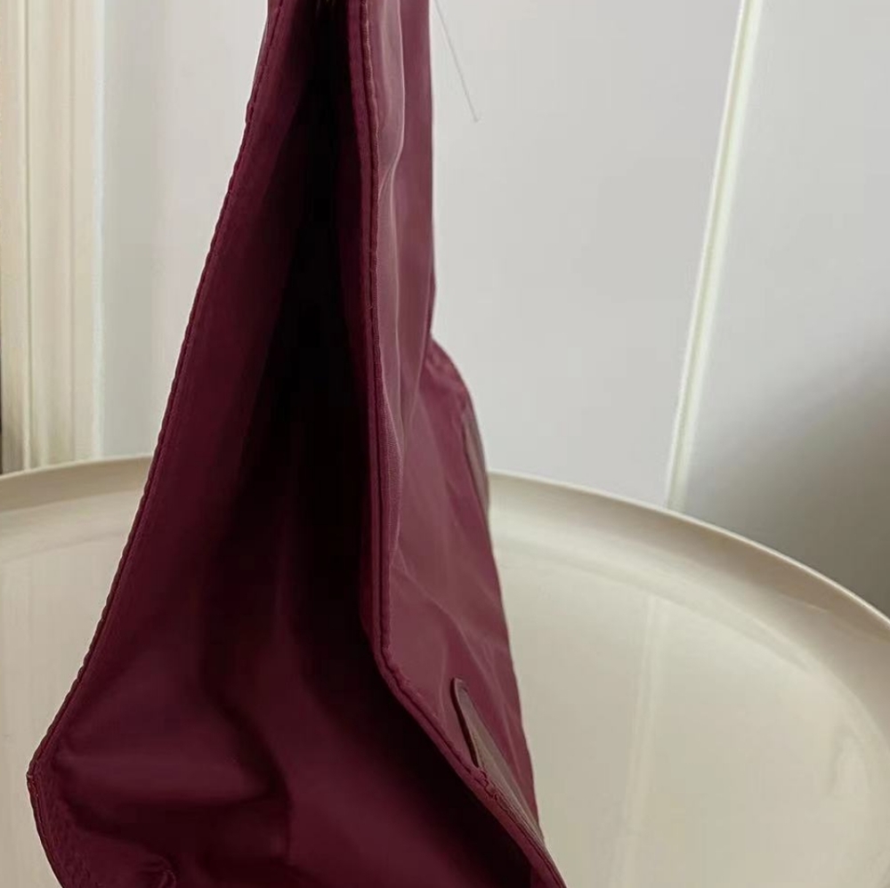 🍷Tory Burch Ella Logo Tote Bag Burgundy - Picture 2 of 6